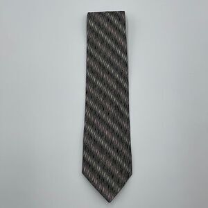Gray and pink 100% silk bellissimo necktie